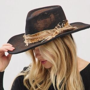 Vintage Versatile Shapeable Cowgirl Fedora Hat